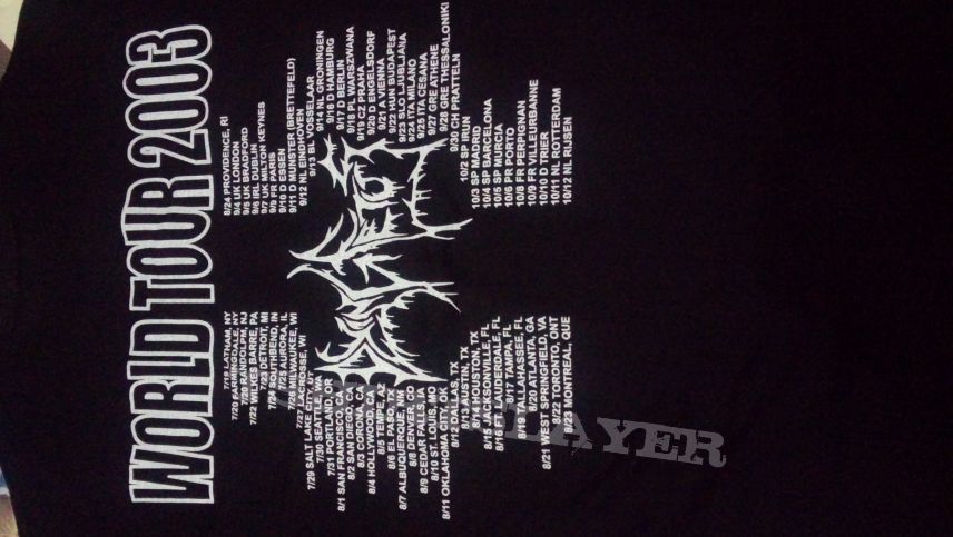 Tshirt Dying Fetus World Tour 2013