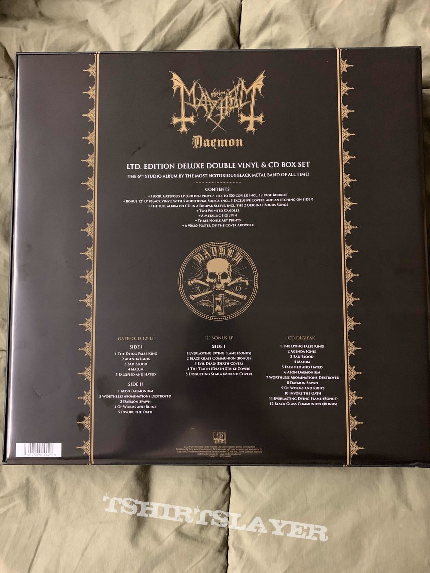 Mayhem Daemon gold vinyl box set