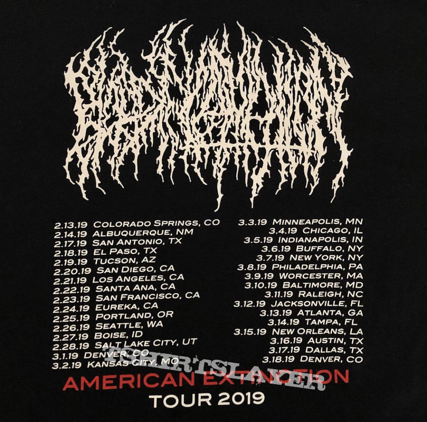 Blood Incantation - Starspawn American Extinction Tour 2019