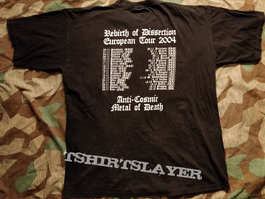 Rebirth of Dissection tour tshirt