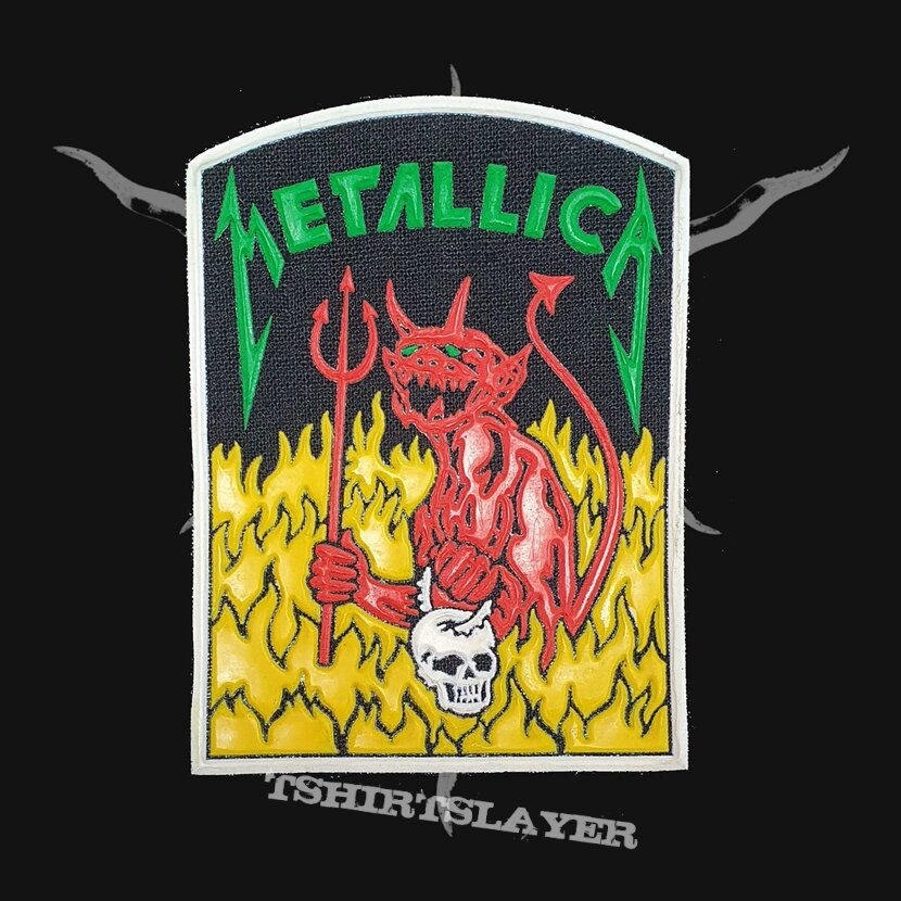 Metallica - Jump in the Fire (Yellow, Red &amp; Green Edition) [Whiteborder, Rubberprinted]