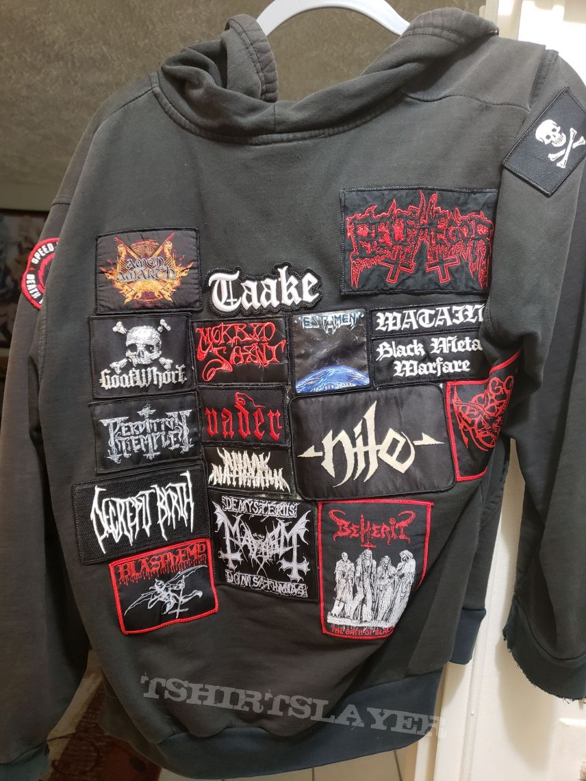 Marduk Old hoodie with patches