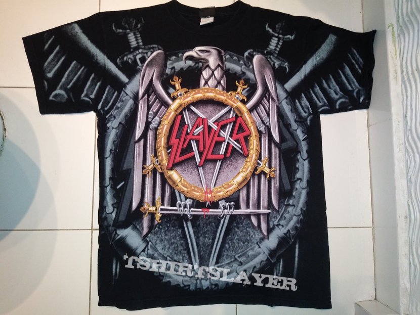 Slayer - Parental Advisory / Eagle logo t-shirt