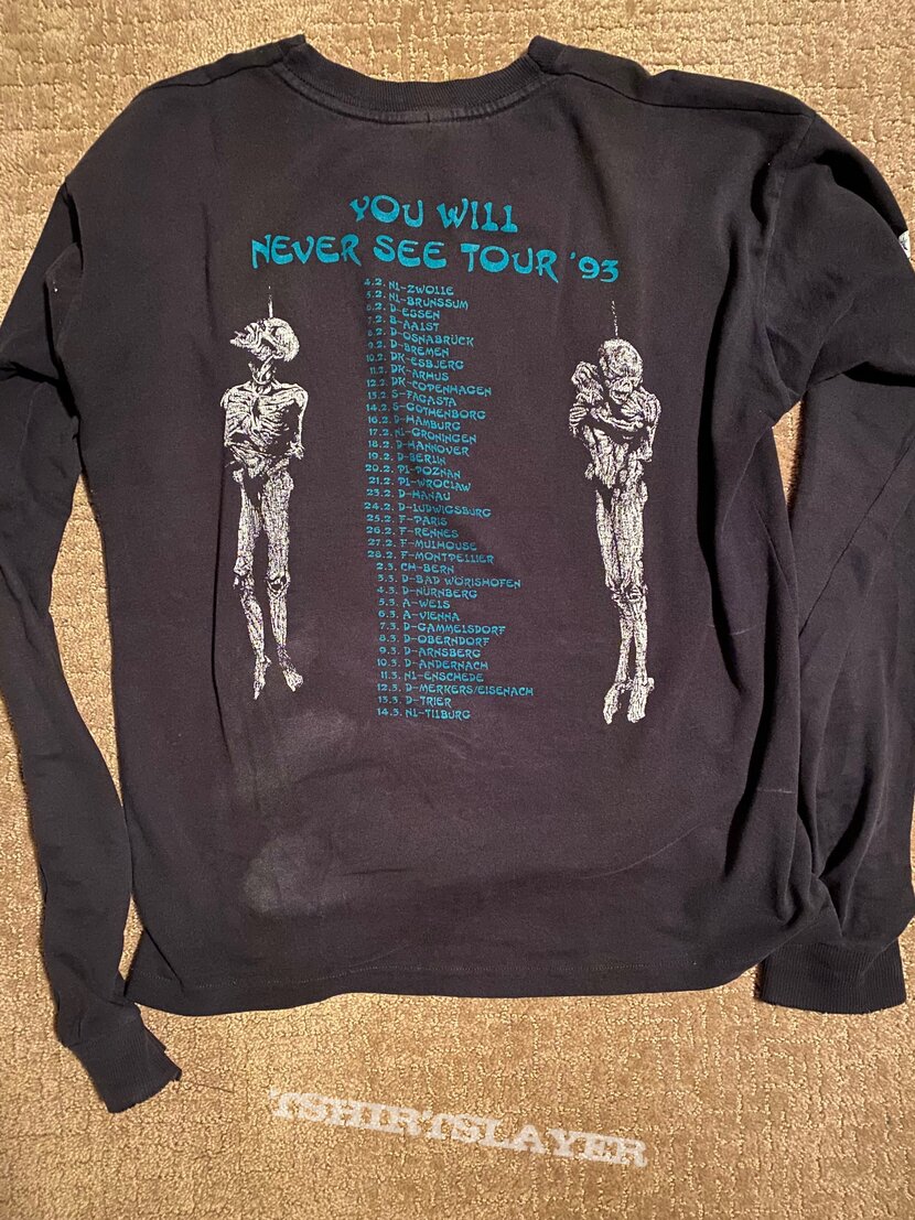 Grave - You Will Never See 1993 European Tour Longsleeve