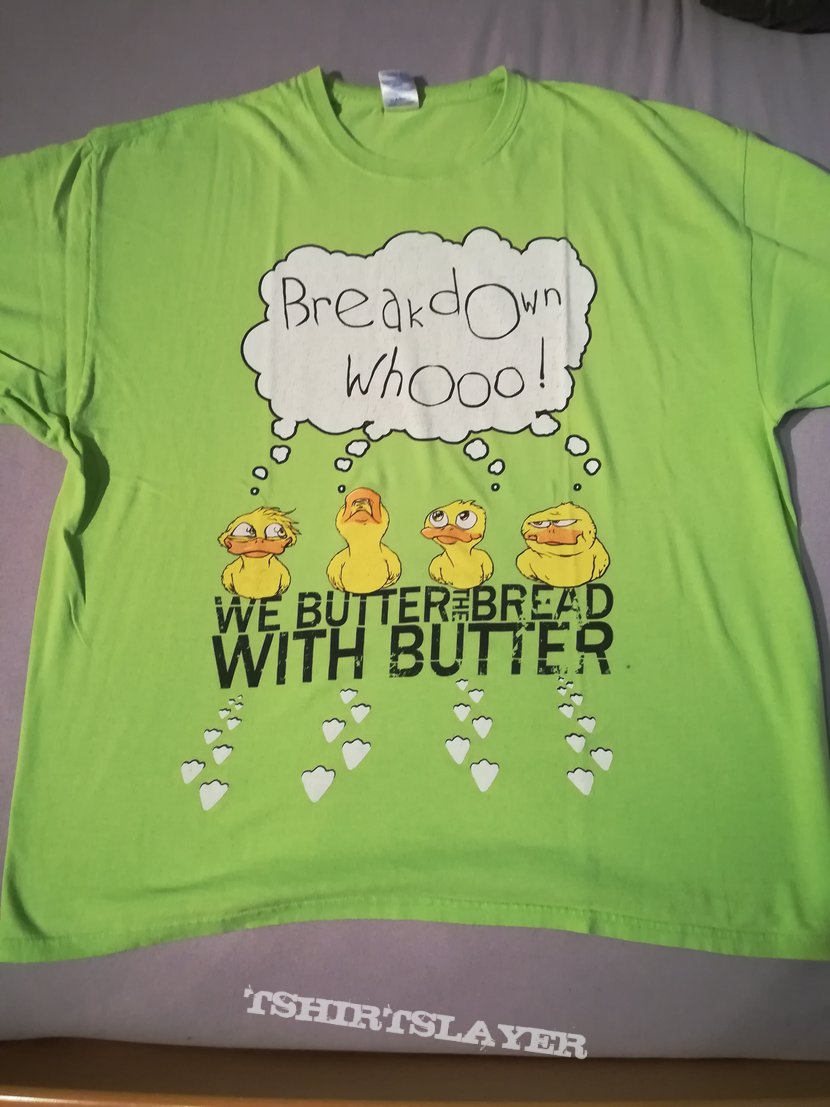 We Butter The Bread With Butter &quot;Alle meine Entchen&quot; lime green T-Shirt XXL