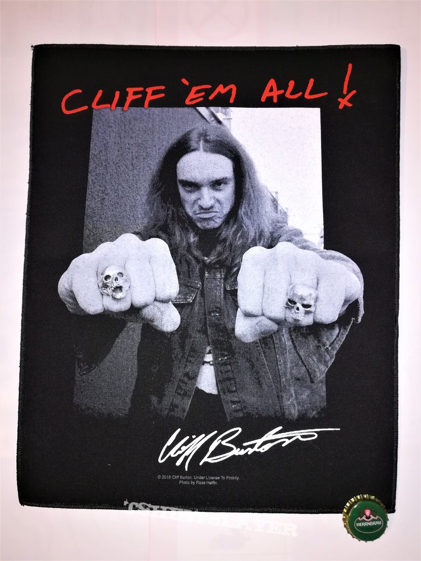 Metallica &quot;Cliff &#039;em All&quot; Backpatch