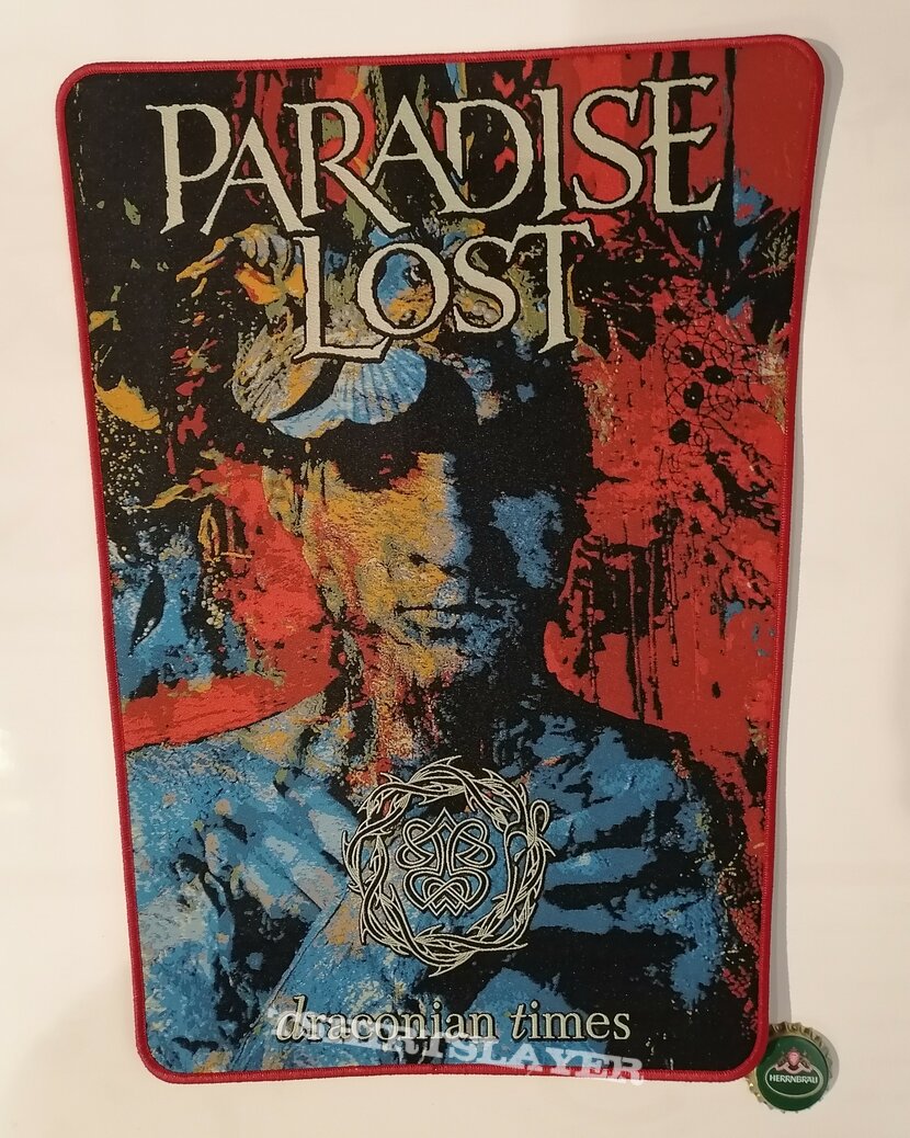 Paradise Lost &quot;Draconian Times&quot; woven Backpatch