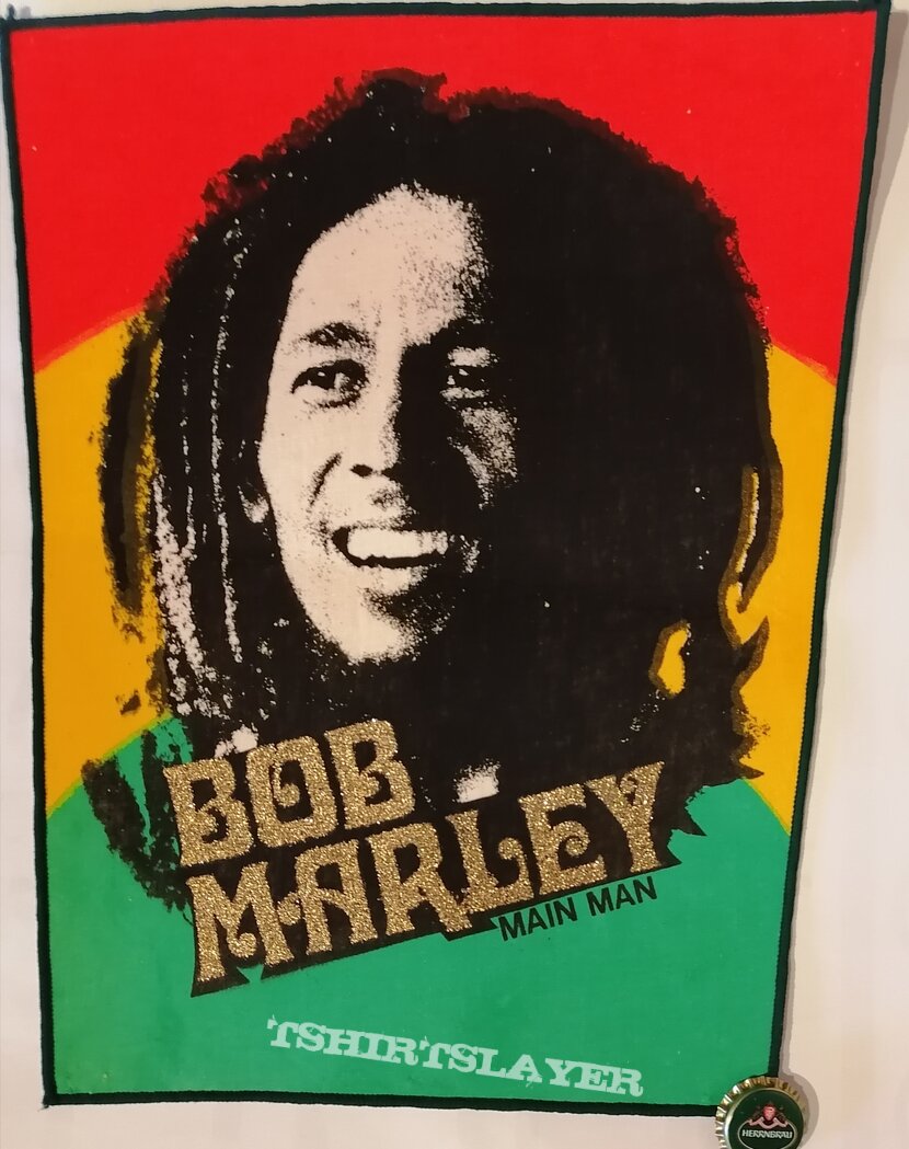 Bob Marley "Main Man" Backpatch Green Border Bob Marley "Main Man" Backpatch Green Border