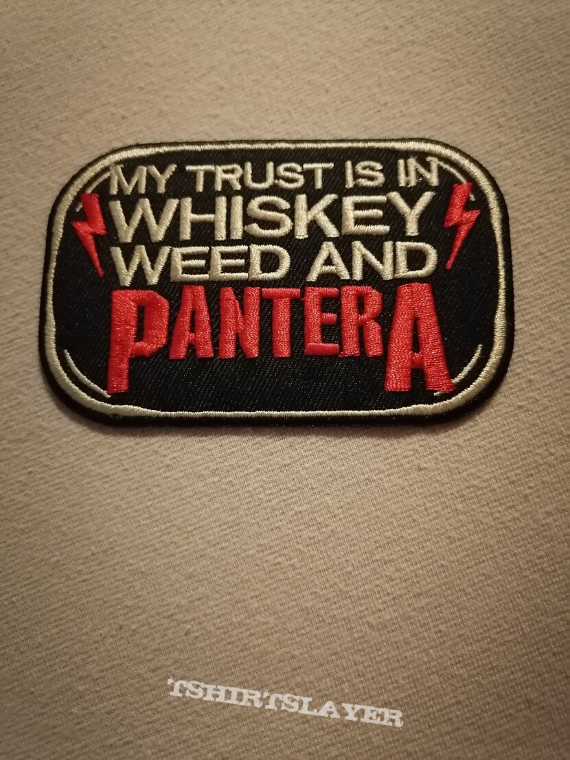 Pantera &quot;Whiskey,Weed,Pantera&quot; Patch