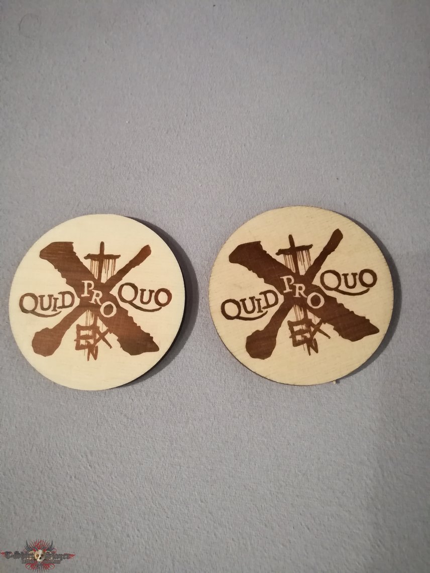 In Extremo &quot;Quid Pro Quo&quot; Wooden Beer Coaster