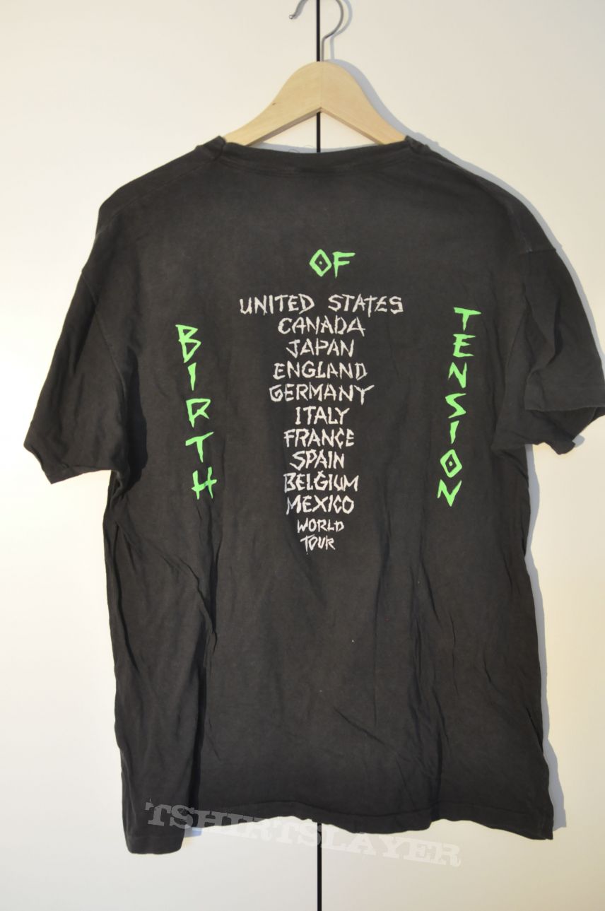 OverKill Years Birth of Tension 1990 Tour Shirt | TShirtSlayer TShirt ...