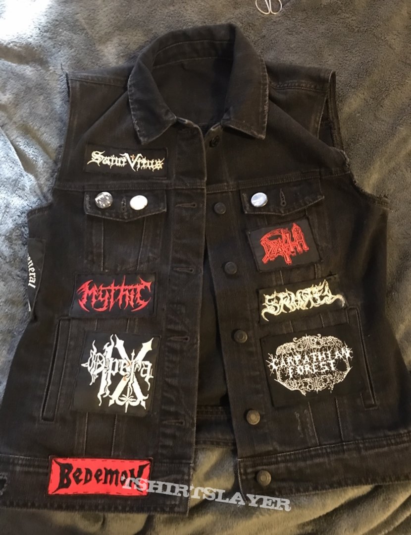 Mythic Horror/Doom/Death/Black metal vest in progress