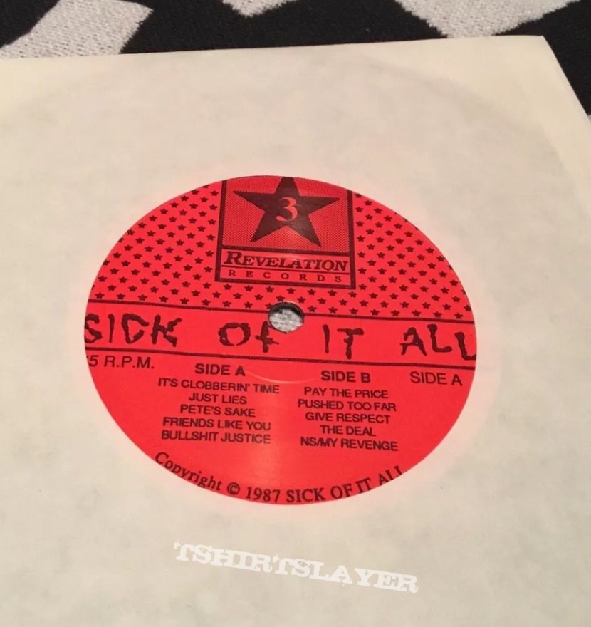 Sick of it all gilman street vinyl pressing