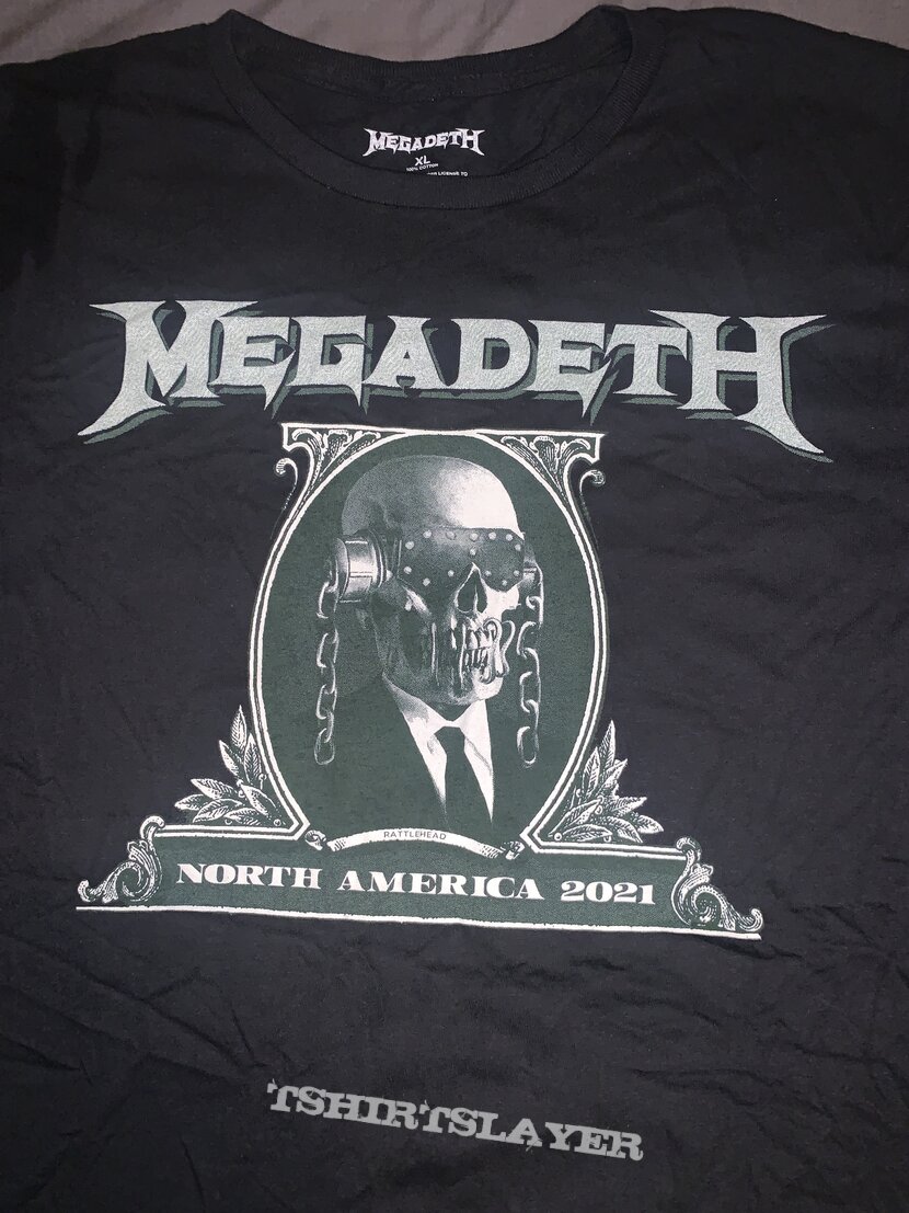 Megadeth: 2021 tour t-shirt (Megabucks/Viccoin)  