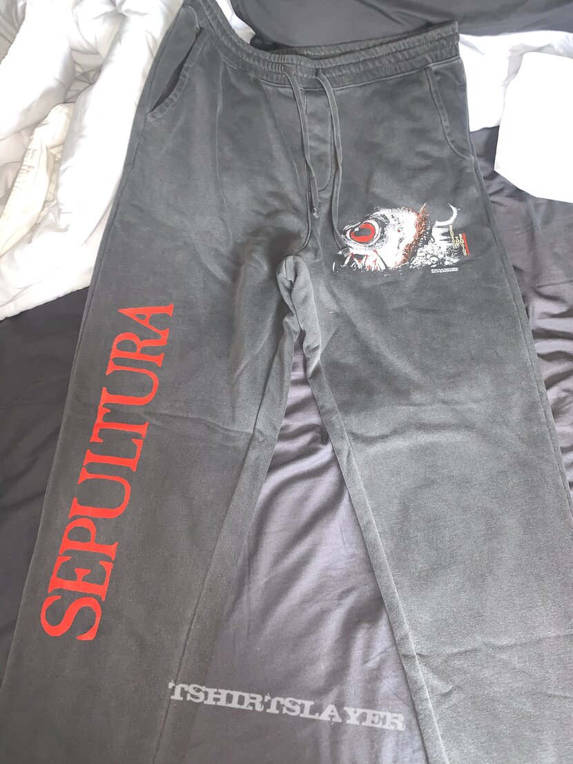 Sepultura: *exclusive* Cause of the Remains sweatpants 