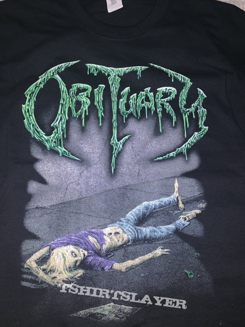 Obituary: *exclusive* Slowly We Rot 30th Anniversary tour t-shirt 