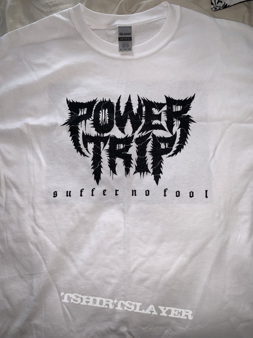 Power Trip: *exclusive* Riley Gale white tribute shirt