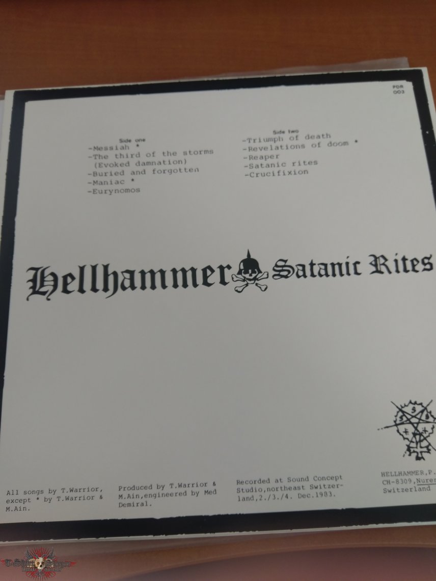 Hellhammer - Satanic Rites LP