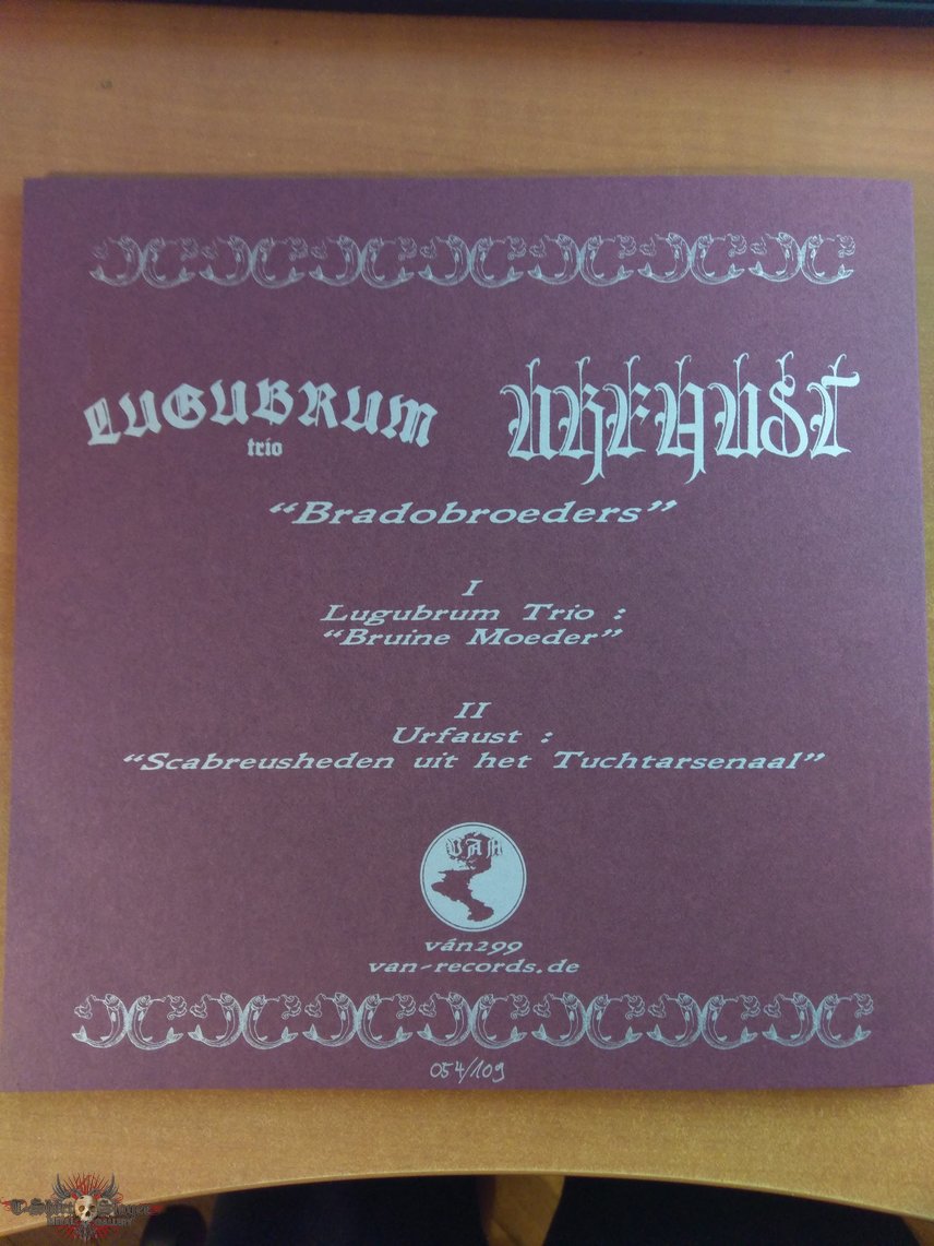 Lugubrum Trio* / Urfaust ‎– Bradobroeders 12&quot; EP red version