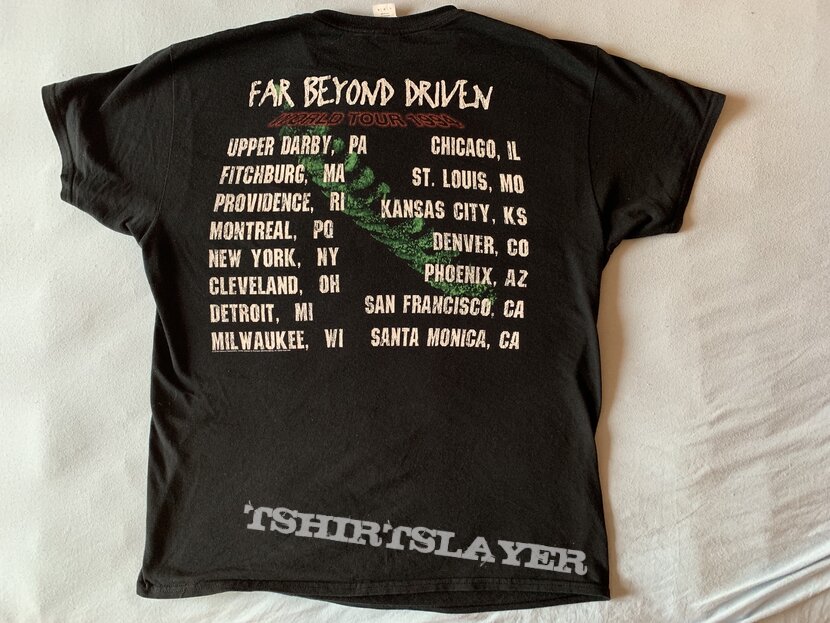 Pantera - „Far beyond driven - World Tour 1994” shirt | TShirtSlayer ...