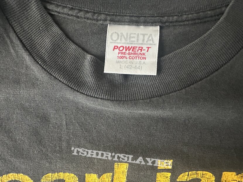 Pearl Jam - „Choices“ shirt (Yellow Lollapalooza 1992 Version)