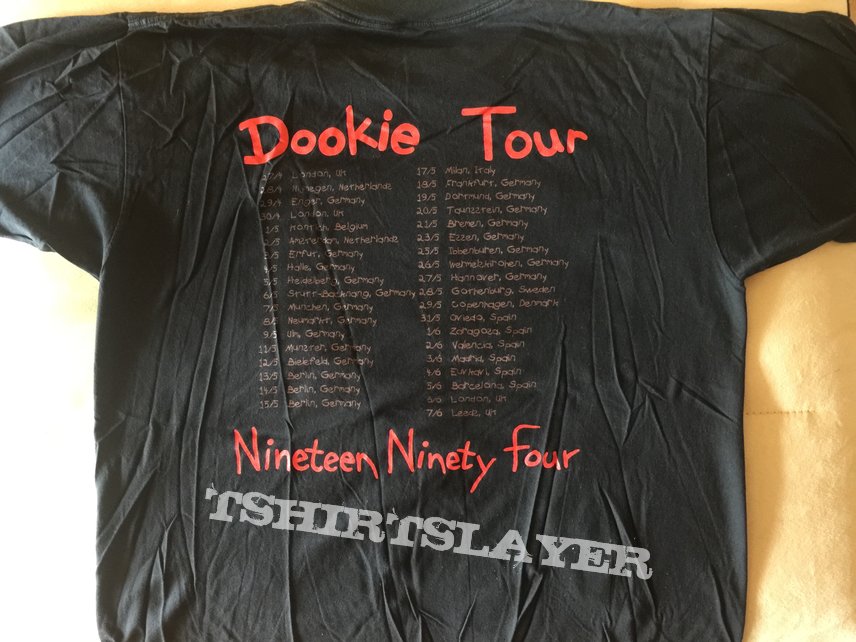Green Day - “Dookie 1994 Tour” shirt / Size: XL | TShirtSlayer TShirt and  BattleJacket Gallery
