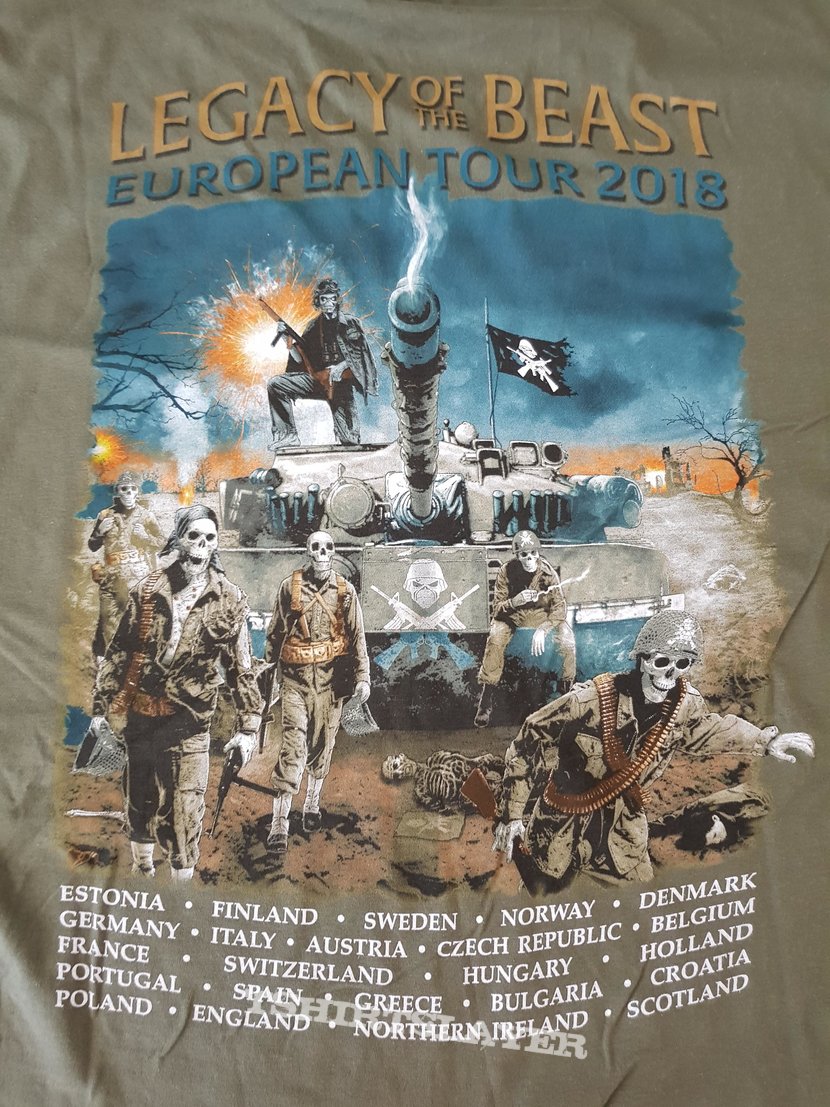 Iron Maiden 2018 LotB Tour Shirt - Aces High &amp; A Matter of Live and Death