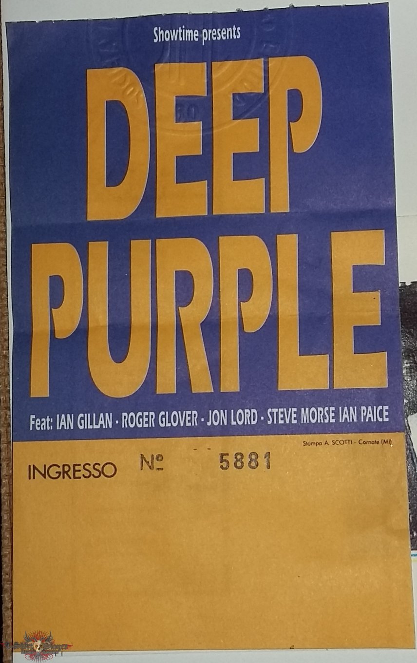 Deep Purple - Purpedicular Tour 1996 - Bologna/Italy