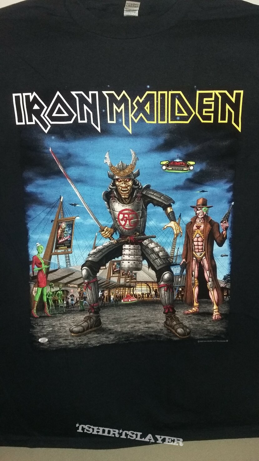 Iron Maiden - Future Past European Tour 2023/London O2 Arena event shirt |  TShirtSlayer TShirt and BattleJacket Gallery