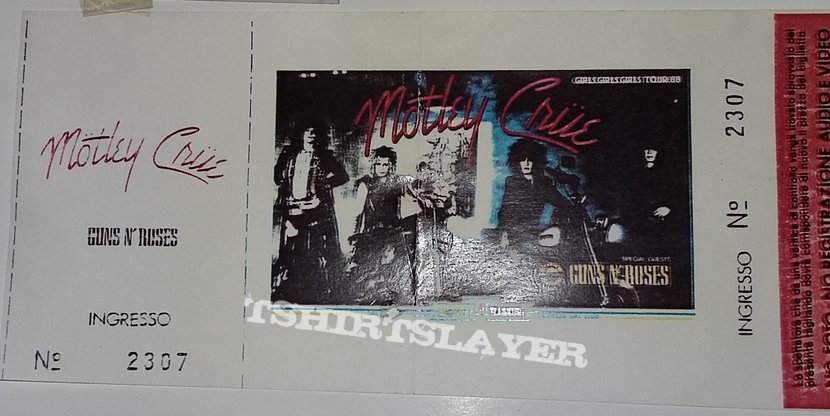 Mötley Crüe Motley Crue - Girls Girls Girls Tour 1987/ Cancelled - Milan/Italy