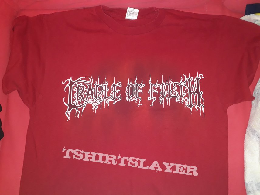 Rare official Cradle of Filth Red Shirt