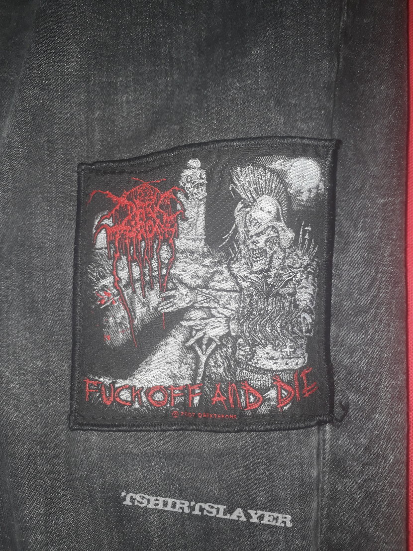 Darkthrone Skinny Jeans with patches