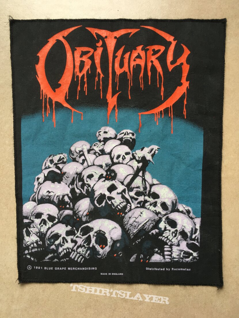 Obituary - Pile of Skulls - Back Patch