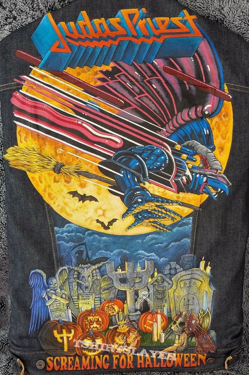 Judas Priest - Screaming for Halloween - Hand Painted Jacket