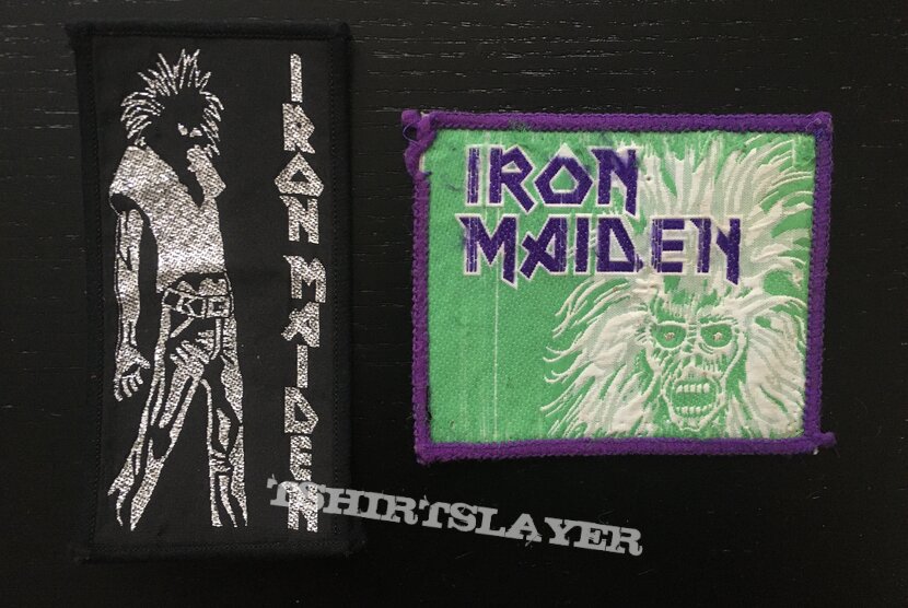 Iron Maiden - Running Free and Purple Border patches