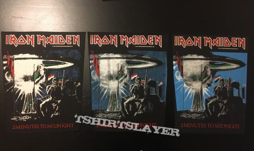 Iron Maiden - 2 Minutes to Midnight - Back Patch 1984 (Dark Version)