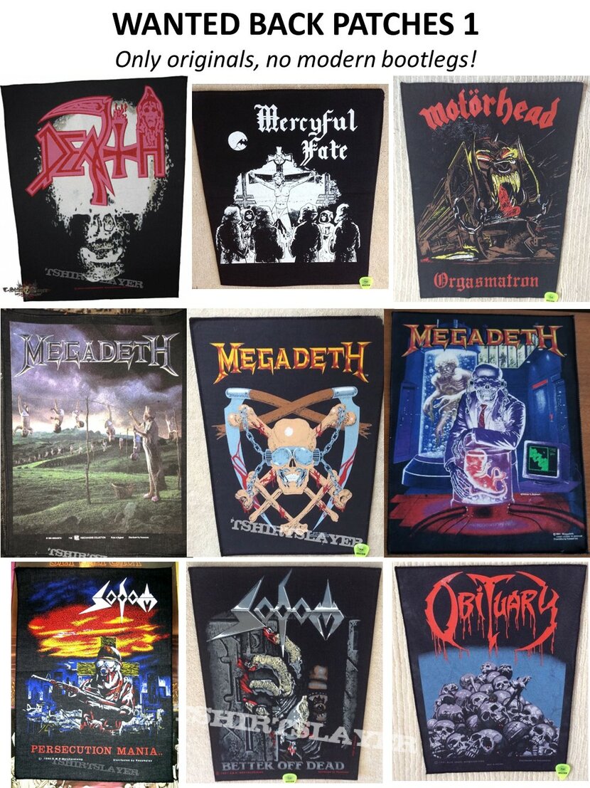 Death Hot Back Patches for You! 