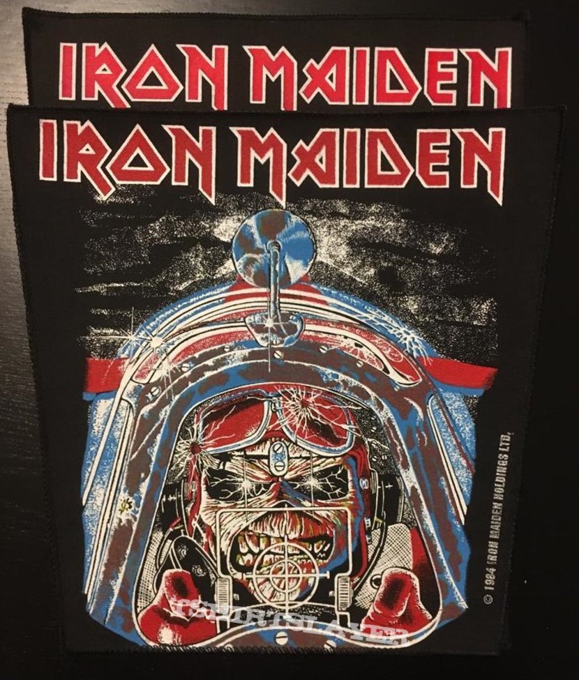 Iron Maiden - Aces High - Back Patch 1984 (Brown Version)