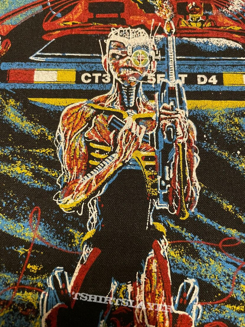 Iron Maiden - Somewhere on Tour - Back Patch 1986 (Lower Licensing)