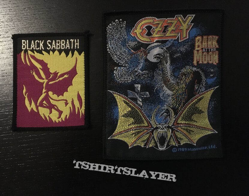 Black Sabbath + Ozzy patches