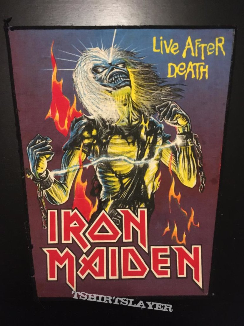 Iron Maiden - Live After Death - Bootleg Back Patch (version 2)