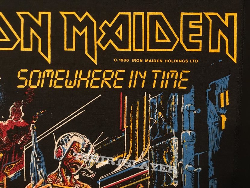 Iron Maiden - Somewhere in Time - Original Back Patch 1986
