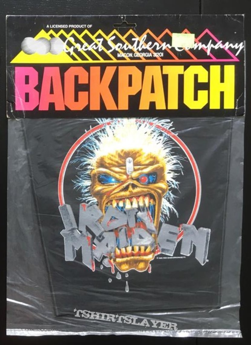 Iron Maiden - Eddie Crunch - Back Patch 1988 (Version 1, Sealed!)