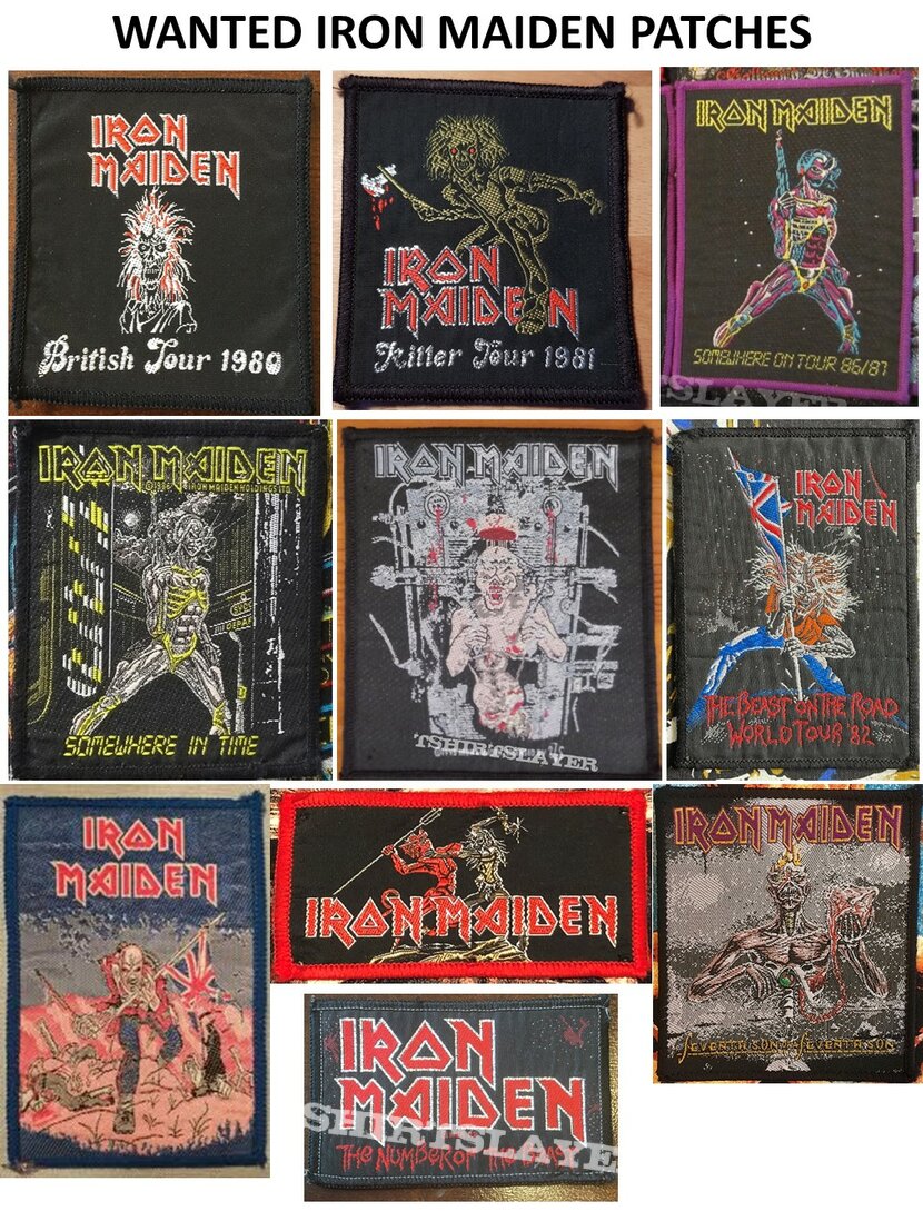 Iron Maiden Small Patches I&#039;m Hunting Down