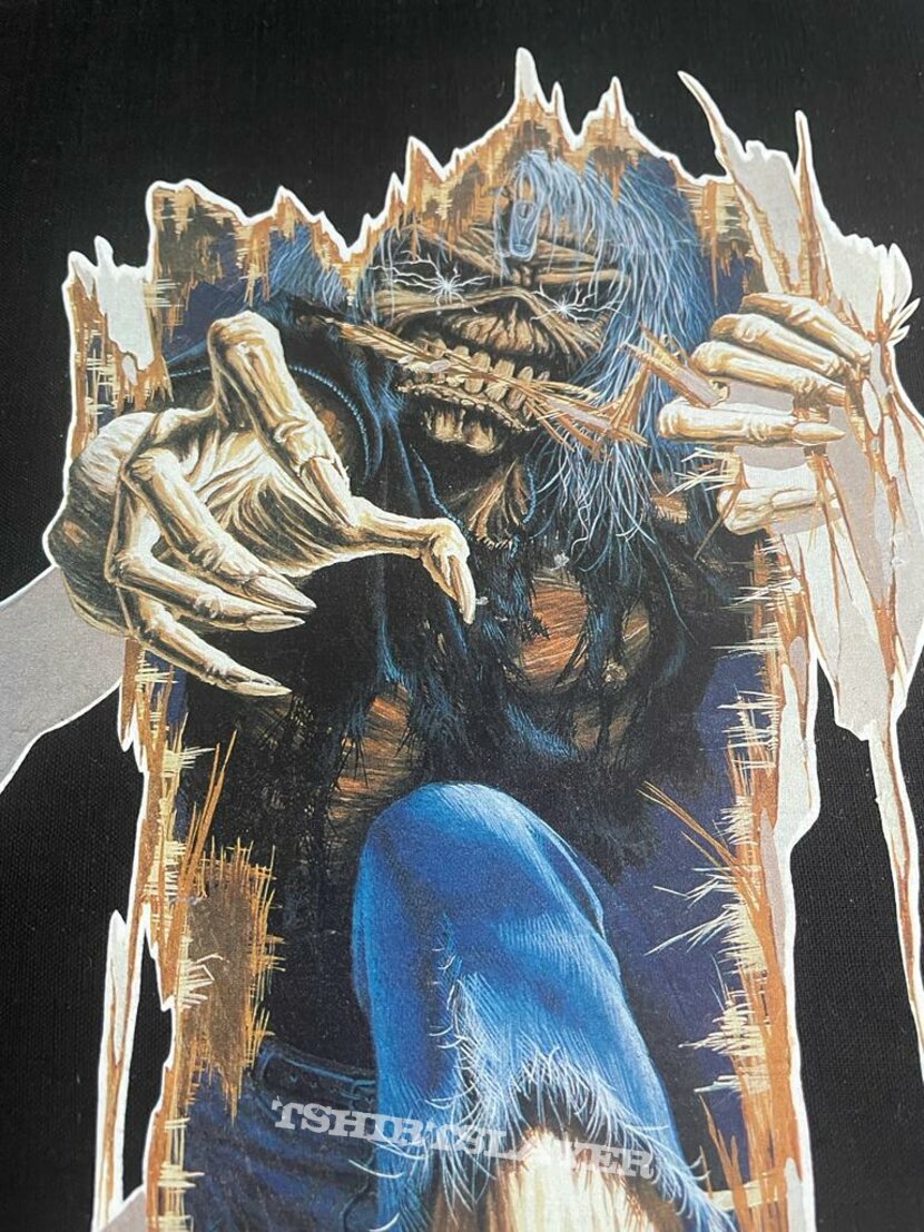 Iron Maiden - Eddie Ripped Door - Transfer-On Print - Back Patch 1986