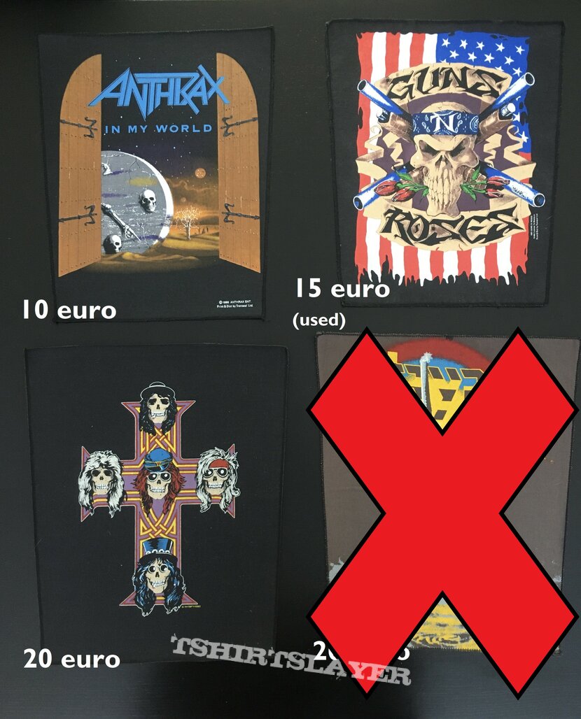 Iron Maiden Old patches for you