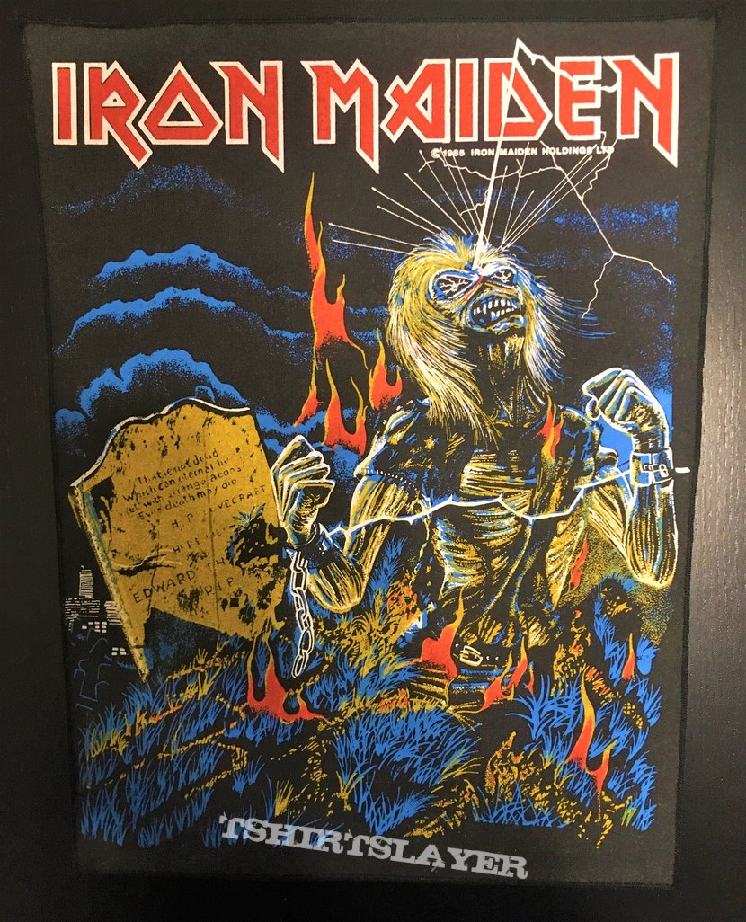 Iron Maiden - Live after Death - Back Patch 1985 (Yellow Version ...