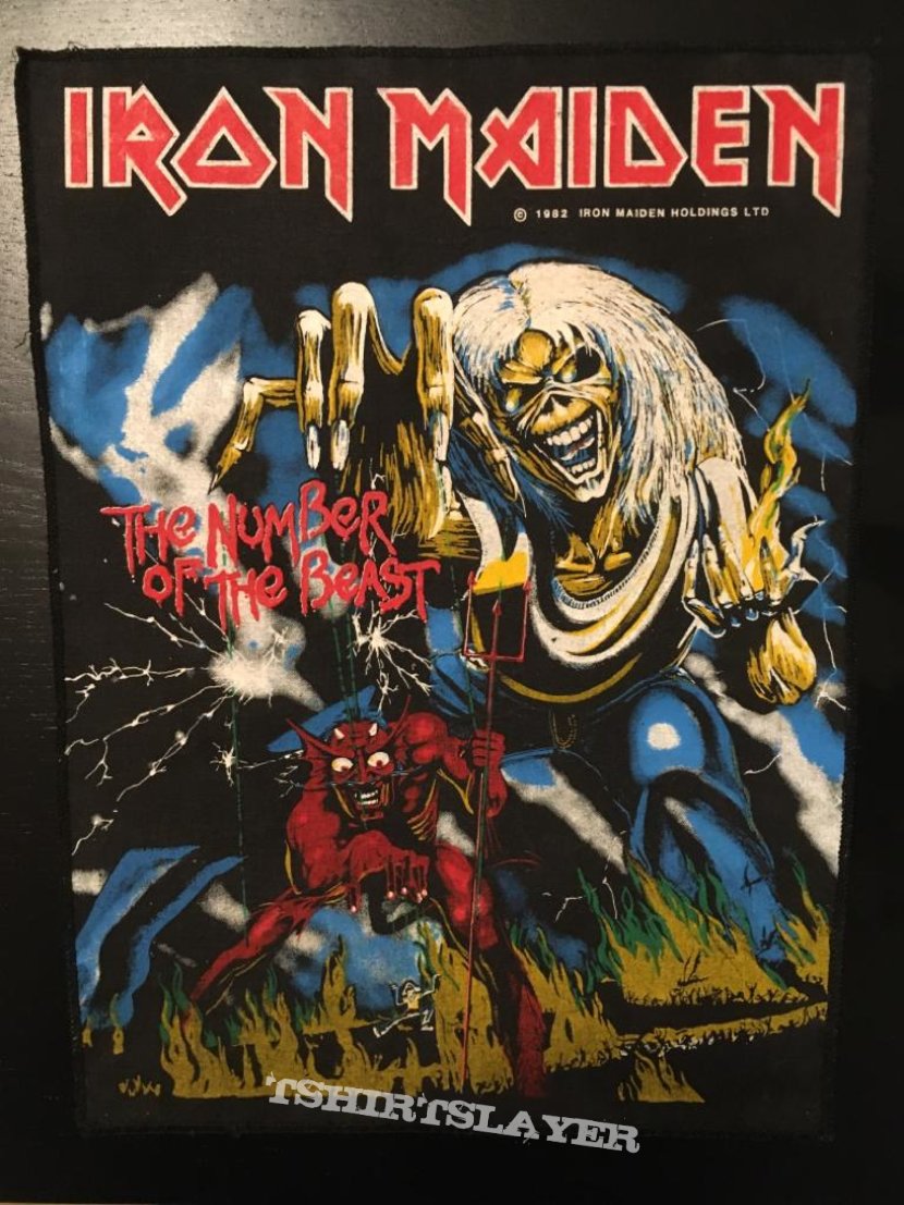 Iron Maiden - The Number of the Beast - Vintage Back Patch 1982 (nr. 2) |  TShirtSlayer TShirt and BattleJacket Gallery