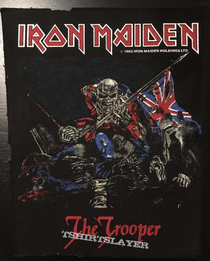 Iron Maiden - The Trooper 1983 (Version 1 - White Version - On Vest)