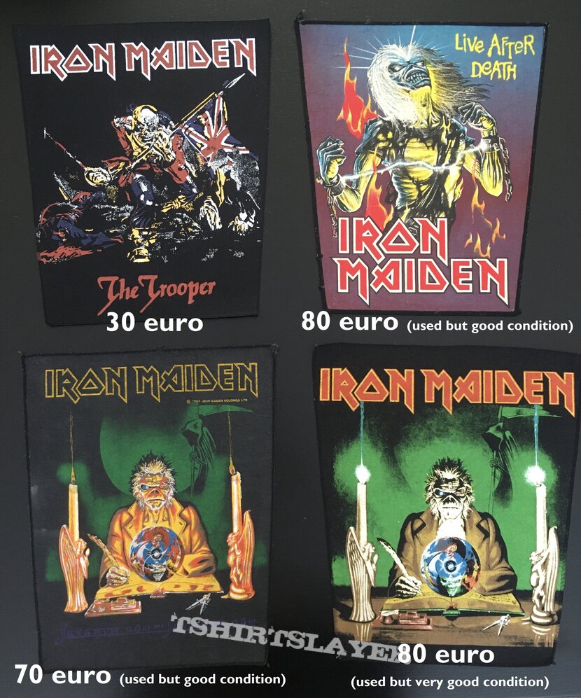 Iron Maiden Old patches for you
